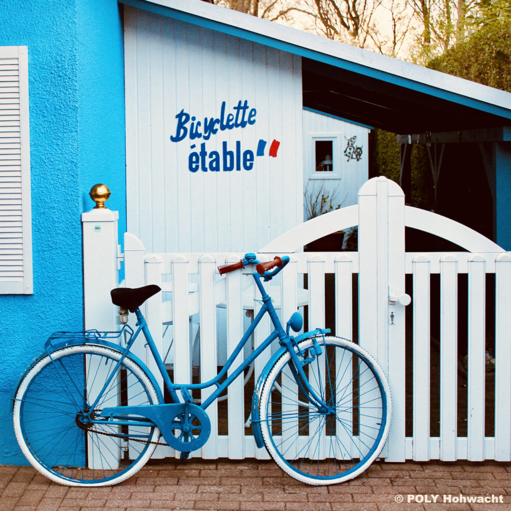 Stadtbild Hohwacht mit Fahrrad