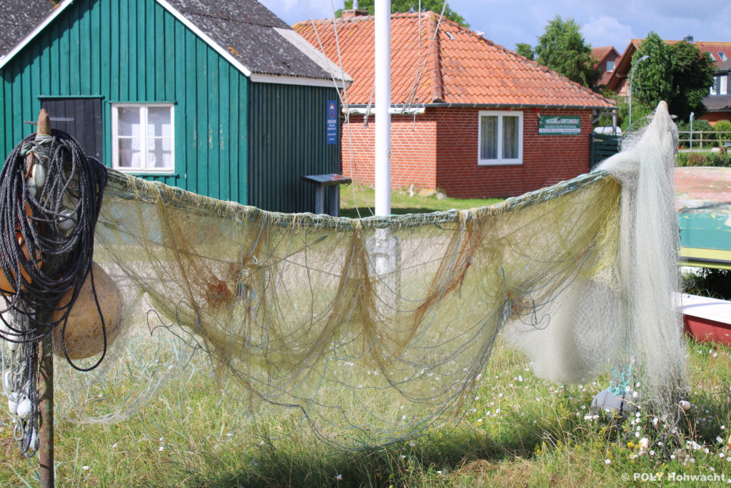 Fischerdorf Hohwacht mit Fischernetz