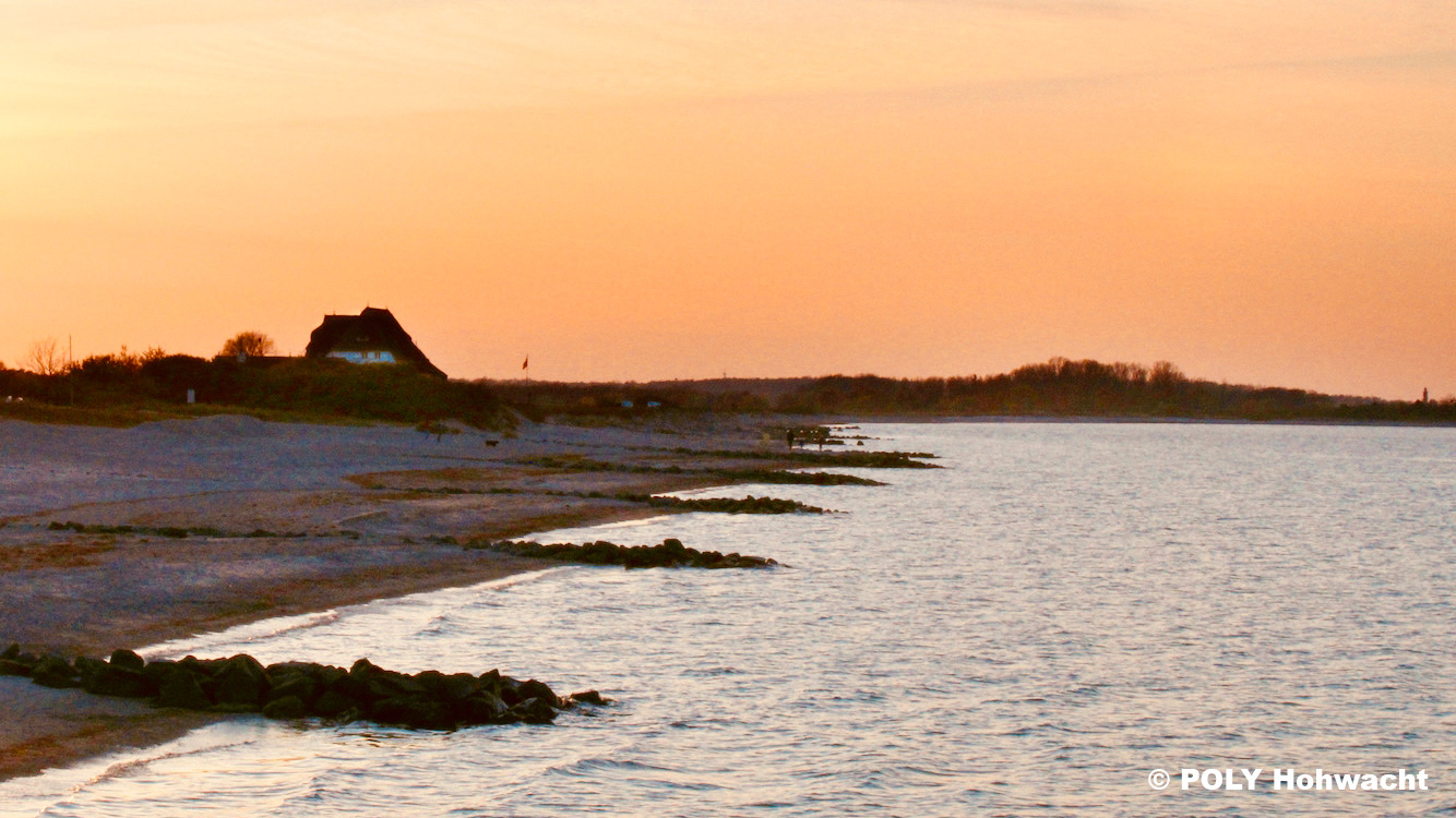 Hohwachter Strand bei Sonnenuntergang