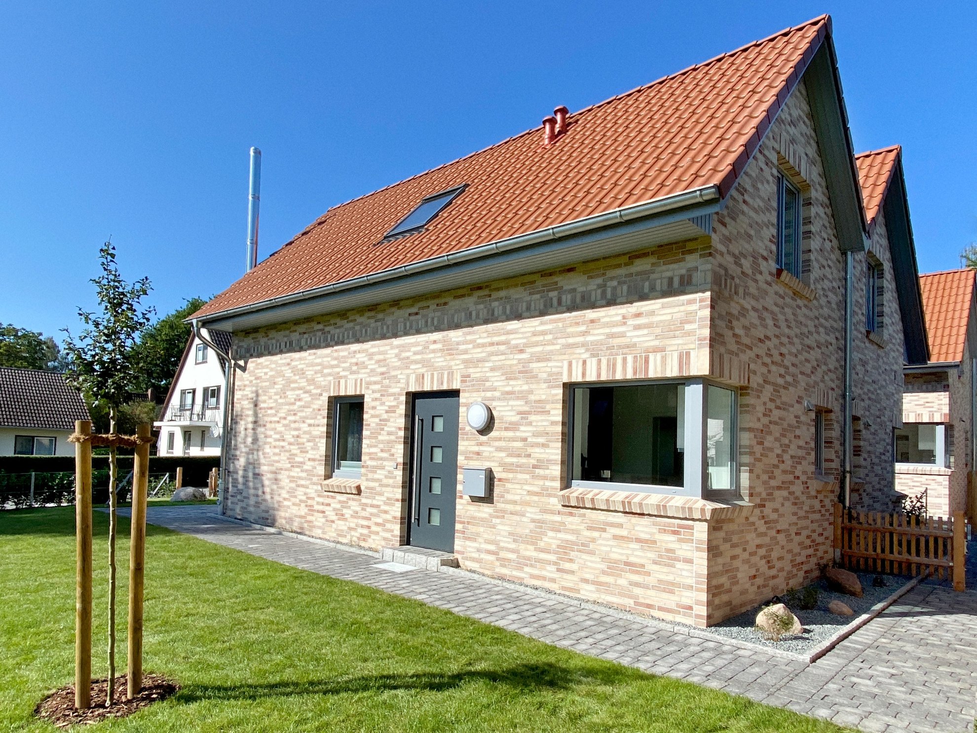 Doppelhaushälfte mit Garten | Ferienhaus Ostsee-Domizil Nachhaltig zertifiziertes Ferienhaus Ostsee-Domizil mit Garten