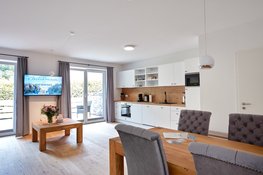 Apartmenthaus Emily in Hohwacht an der Ostsee Essbereich & Küche