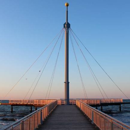 Hohwachter Flunder bei Abenddämmerung