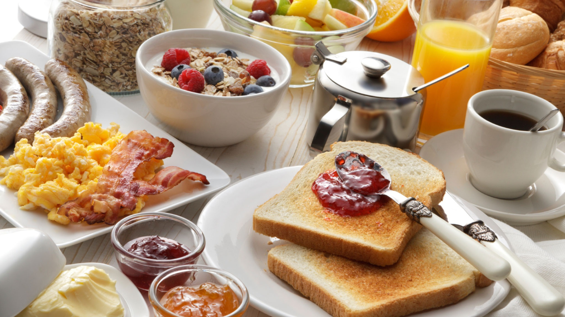 Groegers Ferienzimmer - das Frühstück